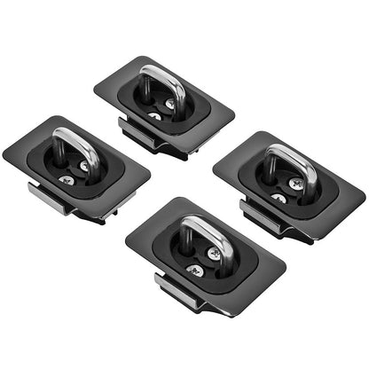 Gunmetal Flush Fit Retractable Tie-Down Anchors | 1995+ Dodge RAM with Dually Bed | - SpeedStrap