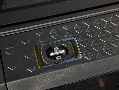 Gunmetal Flush Fit Retractable Tie-Down Anchors | 1995+ Dodge RAM with Dually Bed | - SpeedStrap