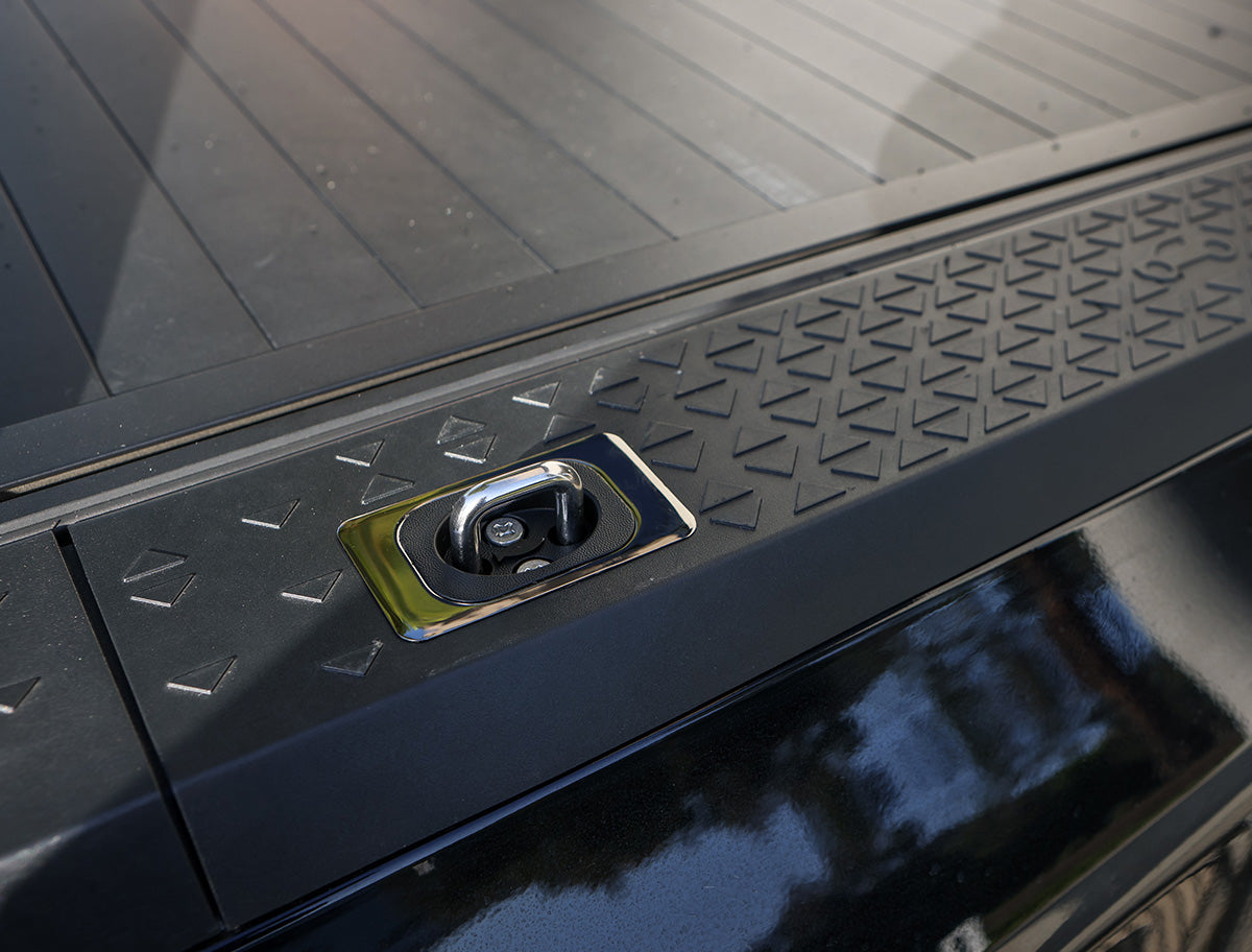Gunmetal Flush Fit Retractable Tie-Down Anchors | 1995+ Dodge RAM with Dually Bed | - SpeedStrap