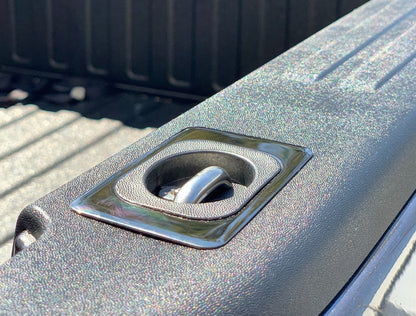 Gunmetal Flush Fit Retractable Tie-Down Anchors | 1995+ Dodge RAM with Dually Bed | - SpeedStrap