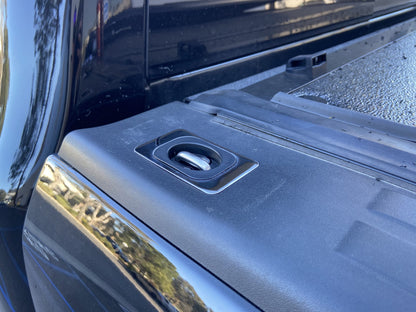 Gunmetal Flush Fit Retractable Tie-Down Anchors | 1995+ Dodge RAM with Dually Bed | - SpeedStrap
