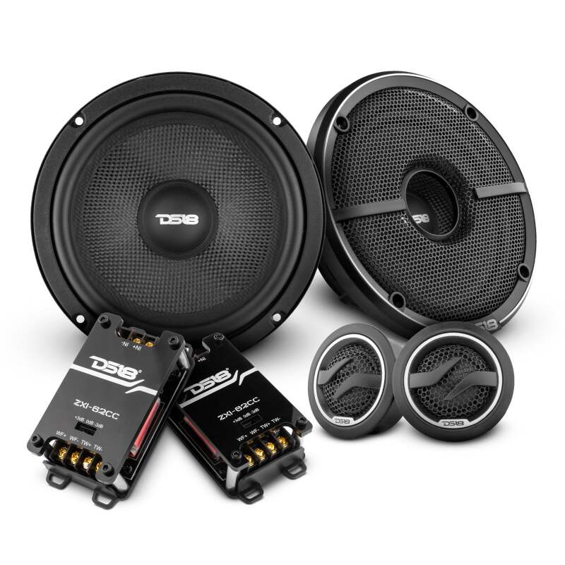 DS18 6.5in 80 Watts RMS 4 ohm 2-Way Component Speaker w/ Kevlar Cones