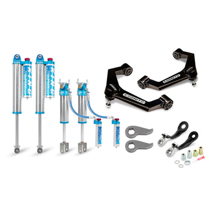 Cognito 3-Inch Elite Leveling Kit with King 2.5 Reservoir Shocks for 20-25 Silverado/Sierra 2500/3500 2WD/4WD