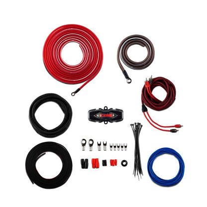 DS18 8-GA Amplifier Install Kit- Red