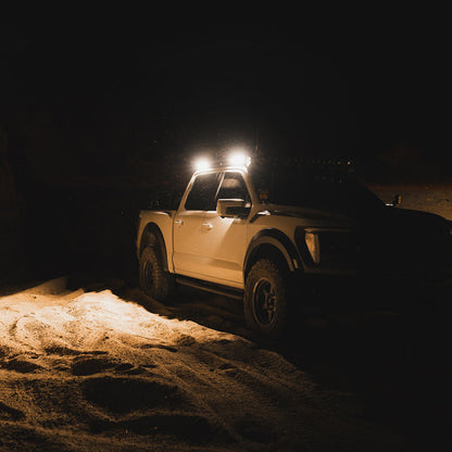 KC HiLiTES Platform One Profile 10in. SideCast Flush Mount Lights (Does Not Include Rack)