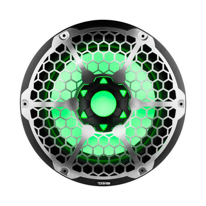 DS18 Marine Subwoofer w/ RGB Lights 12in 350 Watts RMS 4 ohm SVC |Black