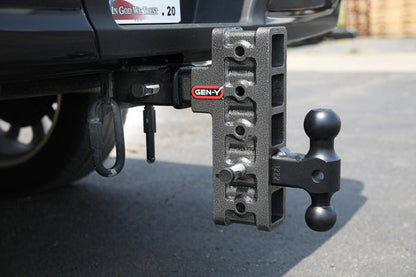 Gen-Y Mega Duty 3in Shank 6in Drop 3.5K TW 32K Hitch w/GH-0161 Dual-Ball/GH-0162 Pintle Lock