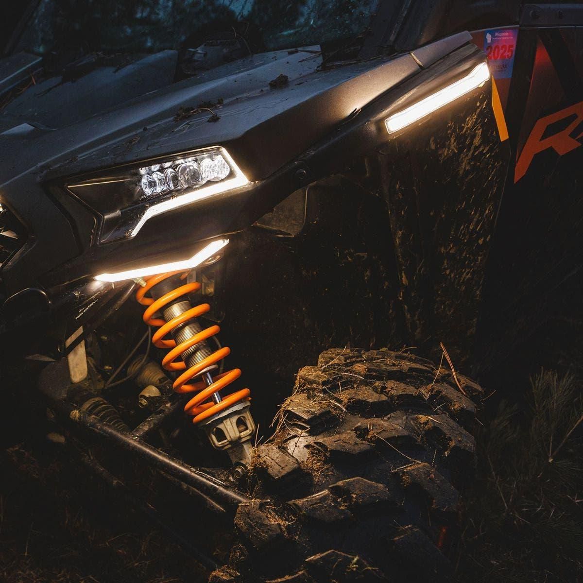 Polaris RZR XP 1000 / Turbo (2019-2023) Plug & Play Auto-Cancel Turn Signal Kit with White Running Lights