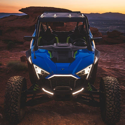 Polaris RZR Turbo R Plug & Play Auto-Cancel Turn Signal Kit with White Running Lights