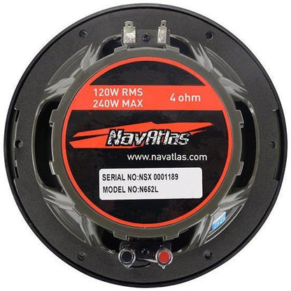 6.5” Speakers with Blue LED Lighting (Pair)