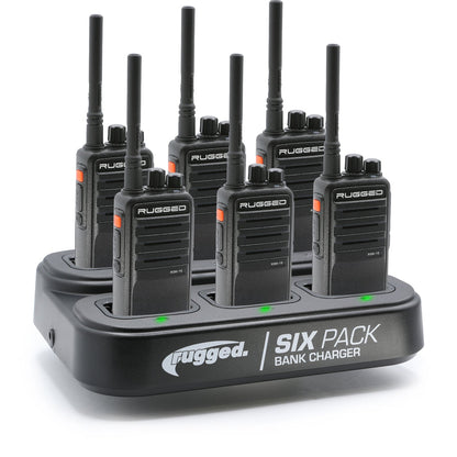 6 PACK - Choose Your Business Band Two Way Handheld Radio - RDH-16