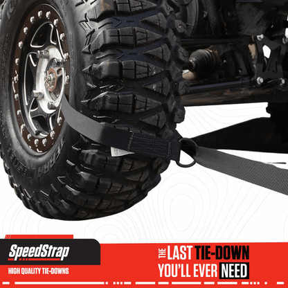 1.5" Wheel Lasso Tie-Down (2 Pack) - Black - SpeedStrap