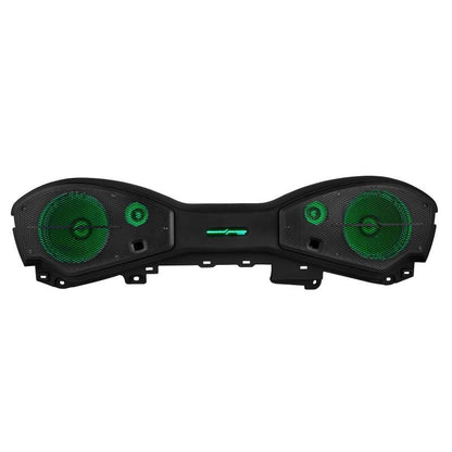 DS18 2024+ JL/JLU/JT Jeep Overhead Soundbar w/ 2x 8in Speakers & 2x 3.8in Tweeters Included w/ LEDs