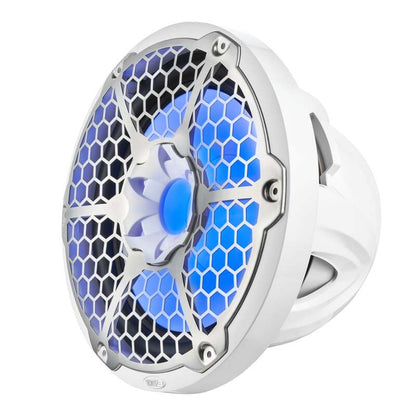 DS18 Marine Subwoofer w/ RGB Lights 12in 350 Watts RMS 4 ohm SVC White