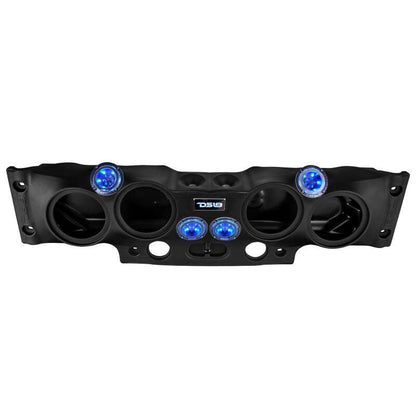 DS18 2007-18 Jeep JK/JKU Soundbar System Fits 4 x 8in Speakers (Not Included)- Black