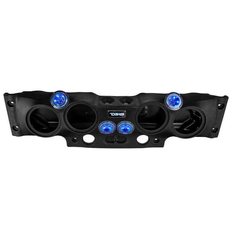 DS18 2007-18 Jeep JK/JKU Soundbar System Fits 4 x 8in Speakers (Not Included)- Black