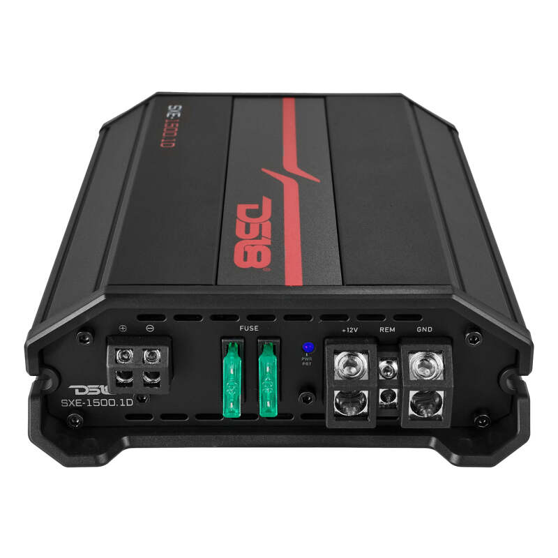 DS18 1-Channel SXE Amplifier Class D 500/1ohm 350/2ohm 200/4ohm Watts RMS- Black