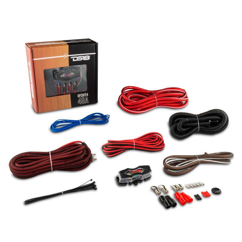 DS18 Amplifier Installation Kit 4-GA OFC 100% Copper