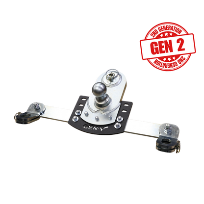Gen-Y 20-24 GM Short/Long Bed GoosePuck II 5in Offset Ball Puck Mount 25K TW w/Safety Chain Anchors