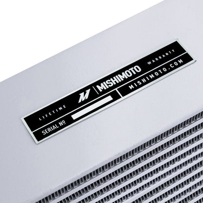 Mishimoto Heavy-Duty Oil Cooler - 17in. Same-Side Outlets - Silver