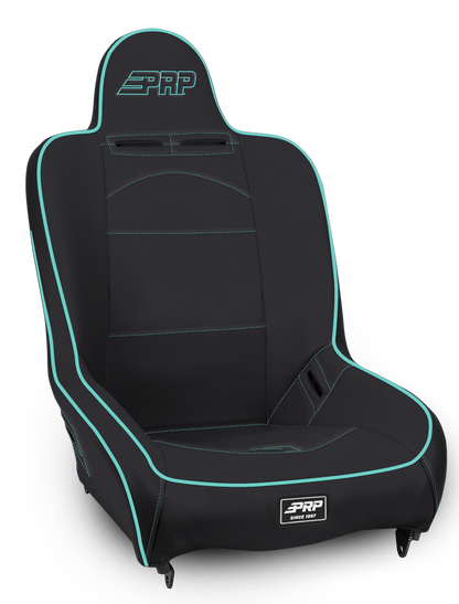 Premier High Back Suspension Seat; All Black Tweed
