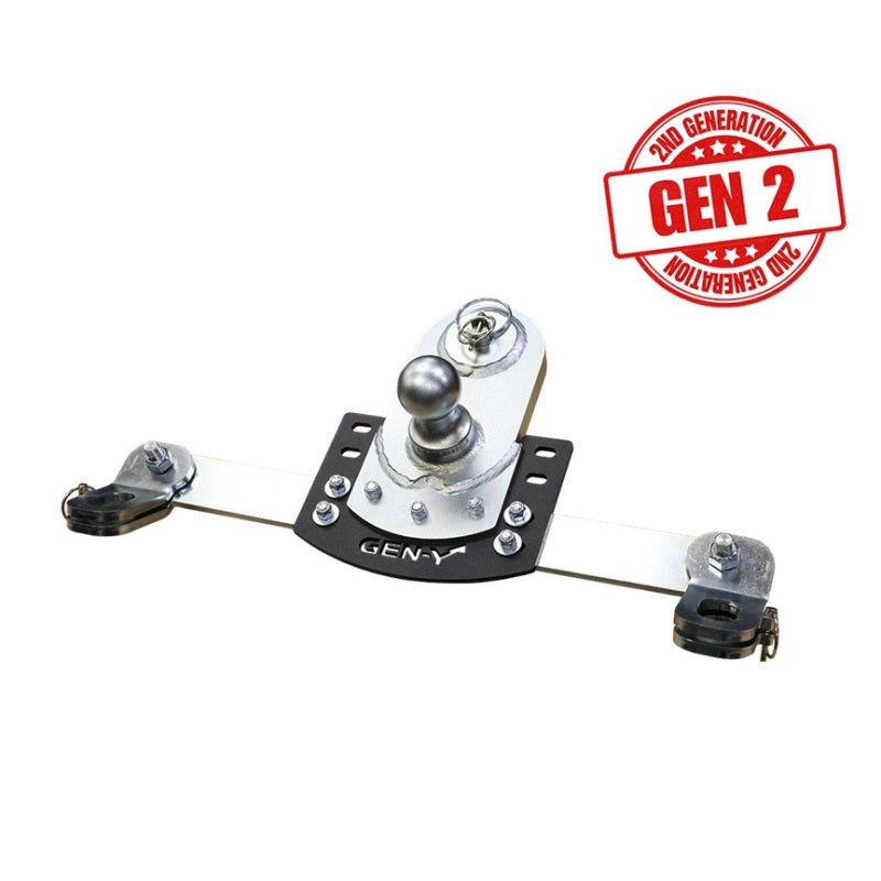 Gen-Y 20-24 GM Short/Long Bed GoosePuck II 5in Offset Ball Puck Mount 25K TW w/Safety Chain Anchors