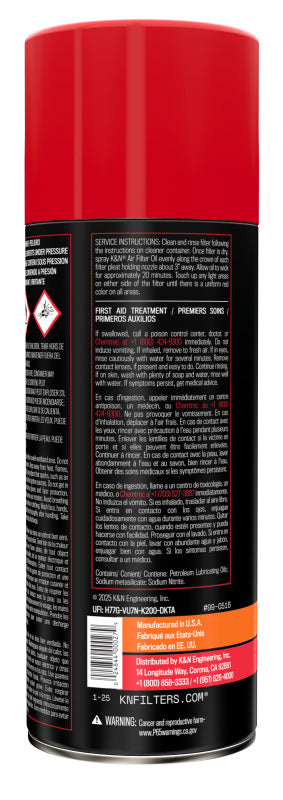 K&N 12.25 oz. Aerosol Air Filter Oil