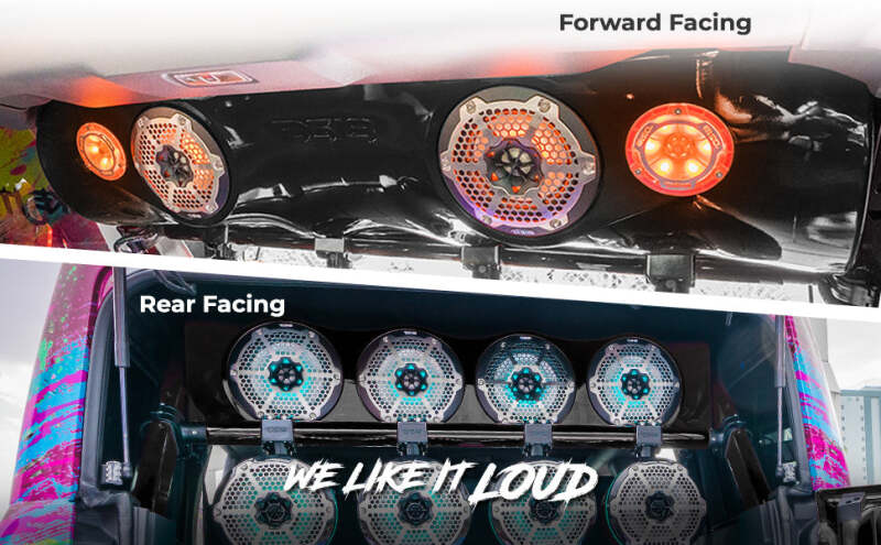 DS18 21-25 Ford Bronco 4-Door Overhead Bar Fits 4 x 8in/2x 6.5in/2x 3.78in (Speakers Not Included)