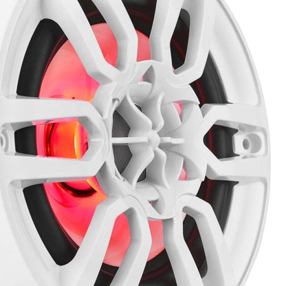 DS18 NXL Series Coaxial Marine Speaker w/ RGB Lights 6.5in 2-Way 100 Watts RMS 4 ohm White