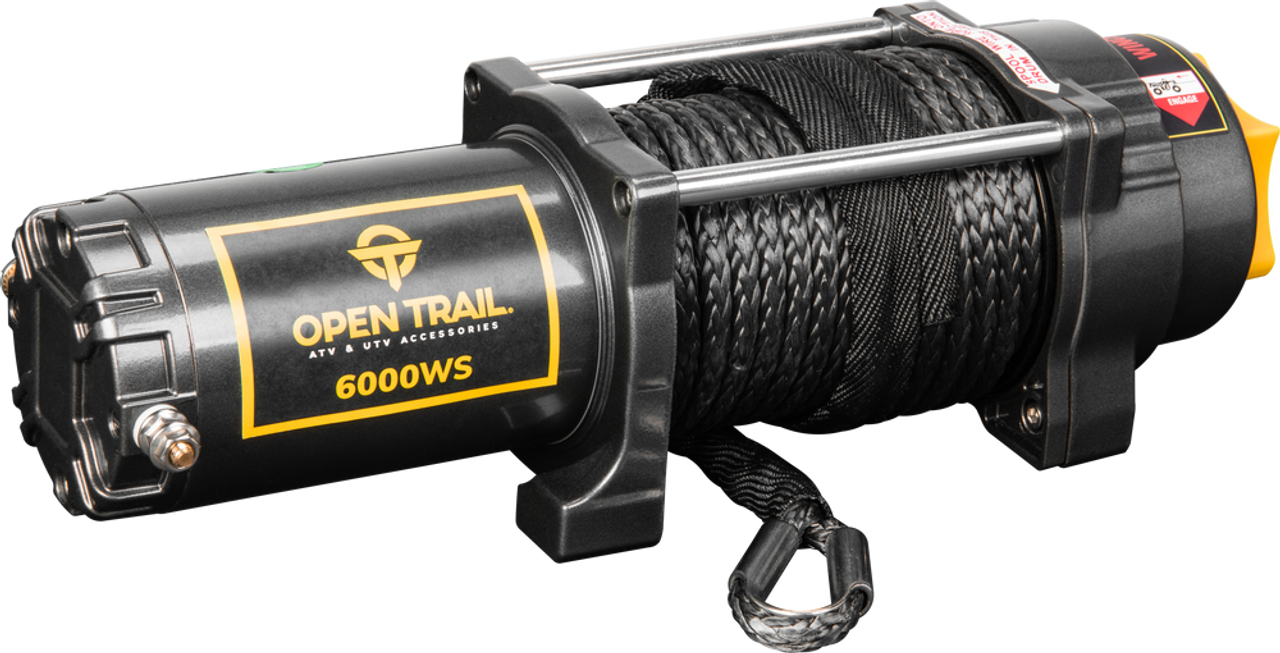 Open Trail 6000LB WIDE BODY SYNTHETIC ROPE WINCH