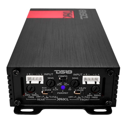 DS18 4-Channel Ultra Compact Class D Amplifier 2x 300/4ohm Bridge 4x 180/2ohm 4x 120/4ohm Watts RMS