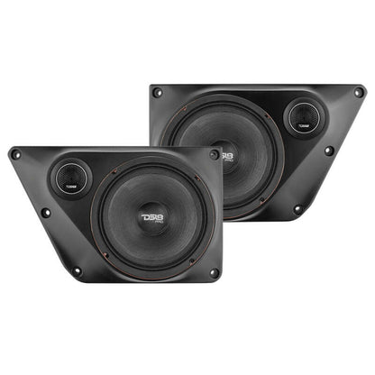 DS18 21-25 Bronco Back Door Pnls Fits Most 2x 6.5in Speakers 2x 2.3in Cut Out Twtrs Speaker Not Incl