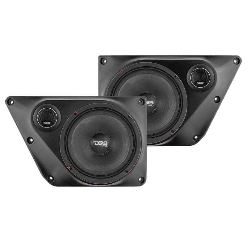 DS18 21-25 Bronco Back Door Pnls Fits Most 2x 6.5in Speakers 2x 2.3in Cut Out Twtrs Speaker Not Incl