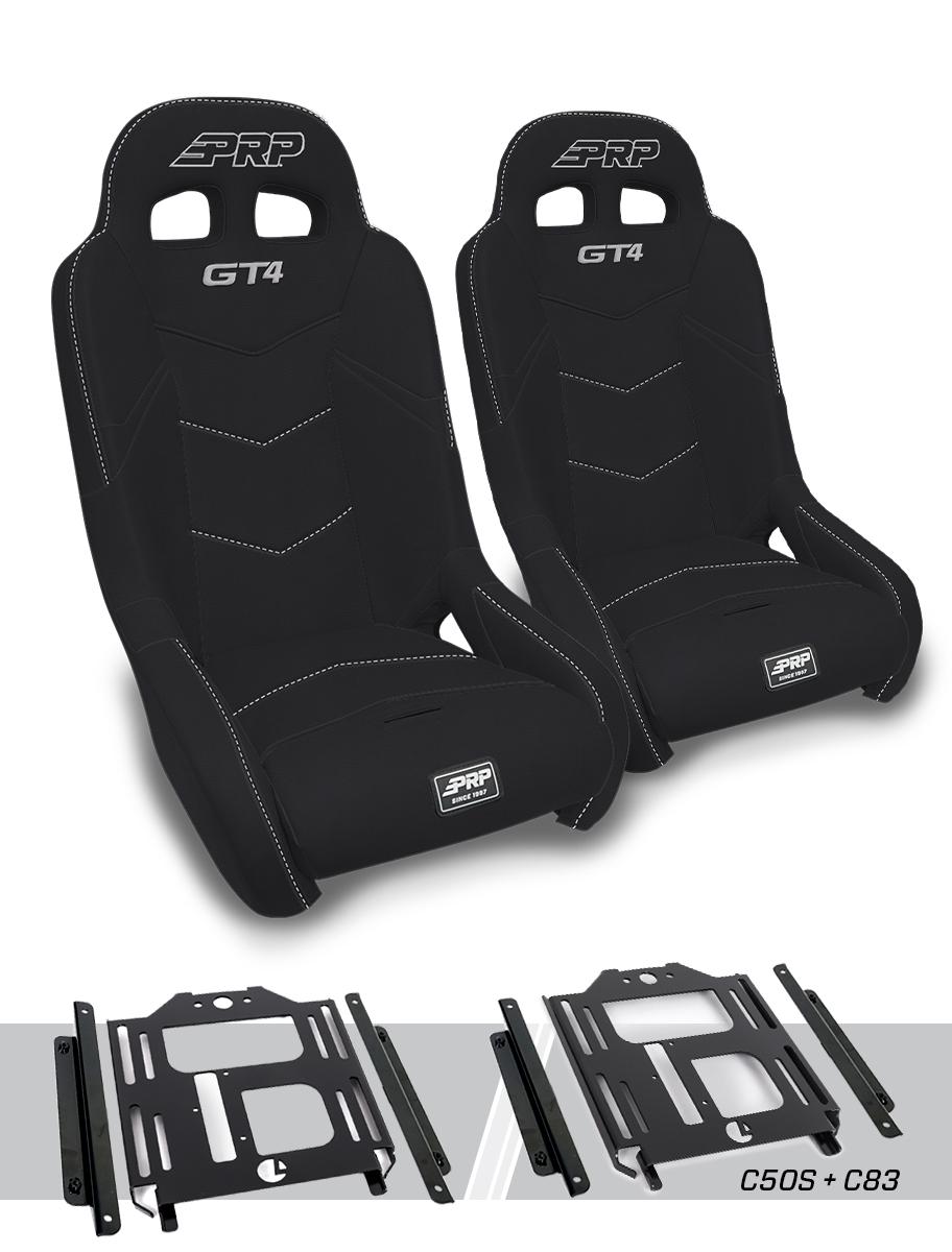 GT4 Suspension Seats Kit for Polaris RZR 570, 800, 900 (Pair)