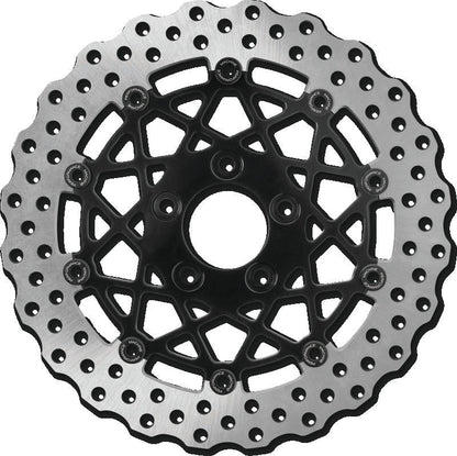 Performance Machine Disc/Carr Speedstar 11.5in x .20 FF No O/S Rr - Black Ano