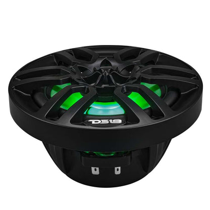 DS18 NXL Series Coaxial Marine Speakers w/ RGB Lights 6.5in 2-Way 100 Watts RMS 4 ohm Black