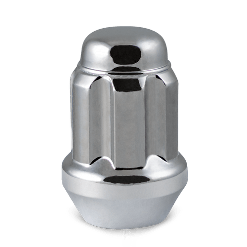 RHI 12X1.5 CLOSED END SPLINE 5 LUG 1.38" CHROME 20 LUGS, 1 KEY