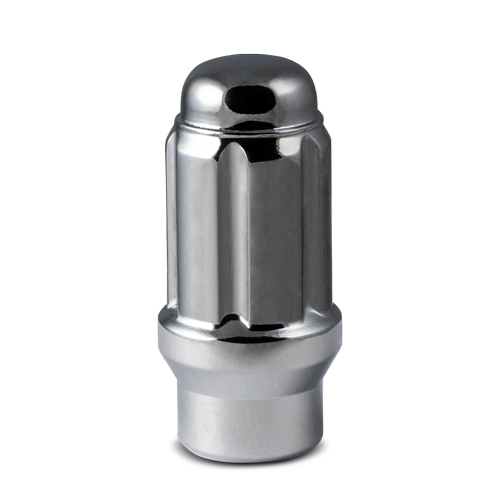 RHI 12X1.25 CLOSED END SPLINE ET6 LUG 1.62" CHROME 24 LUGS, 1 KEY