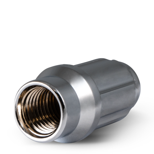 RHI 14X1.5 CLOSED END SPLINE ET6 LUG 1.62" CHROME 24 LUGS, 1 KEY