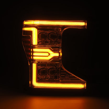 Alpha Rex 20-22 Ford Super Duty NOVA-Series LED Projector Headlights Chrome