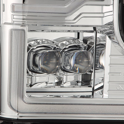 Alpha Rex 20-22 Ford Super Duty NOVA-Series LED Projector Headlights Chrome