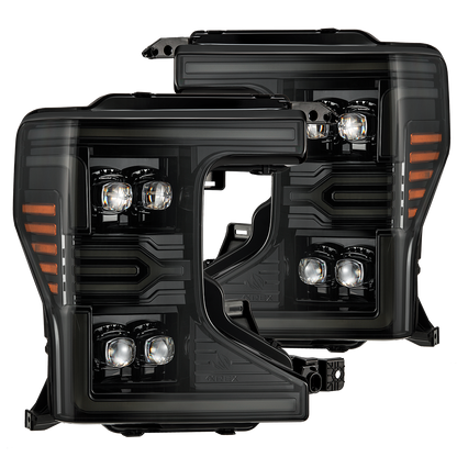 Alpha Rex 20-22 Ford Super Duty NOVA-Series LED Projector Headlights Alpha-Black