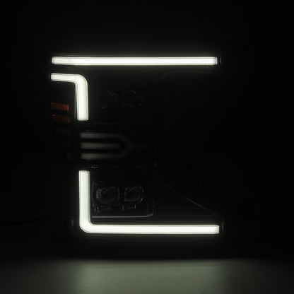 Alpha Rex 20-22 Ford Super Duty NOVA-Series LED Projector Headlights Alpha-Black