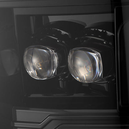 Alpha Rex 20-22 Ford Super Duty NOVA-Series LED Projector Headlights Alpha-Black