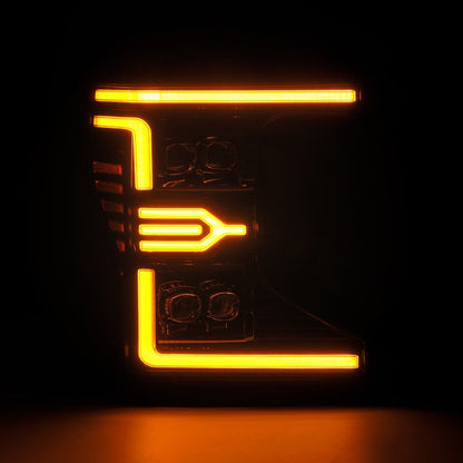 Alpha Rex 20-22 Ford Super Duty NOVA-Series LED Projector Headlights Alpha-Black