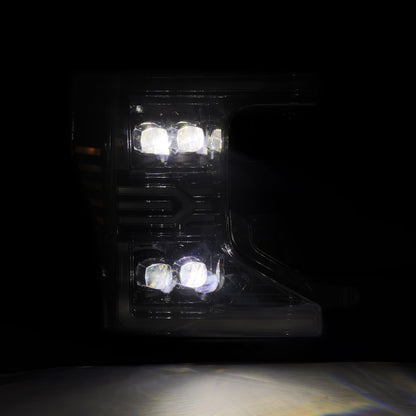 Alpha Rex 20-22 Ford Super Duty NOVA-Series LED Projector Headlights Alpha-Black