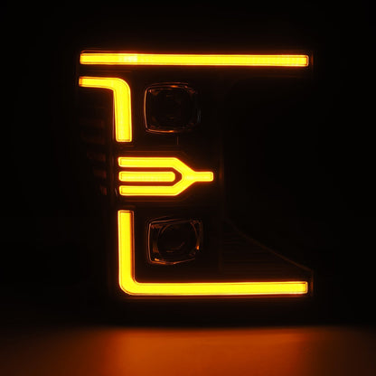 Alpha Rex 20-22 Ford Super Duty LUXX-Series LED Projector Headlights Black