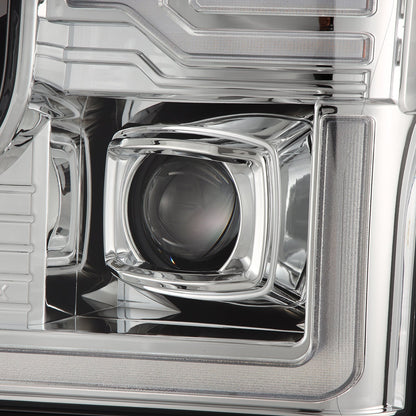 Alpha Rex 20-22 Ford Super Duty LUXX-Series LED Projector Headlights Chrome