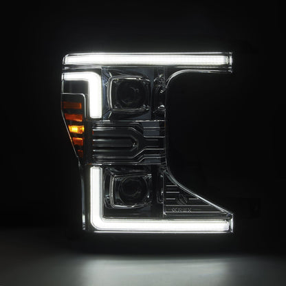 Alpha Rex 20-22 Ford Super Duty LUXX-Series LED Projector Headlights Chrome