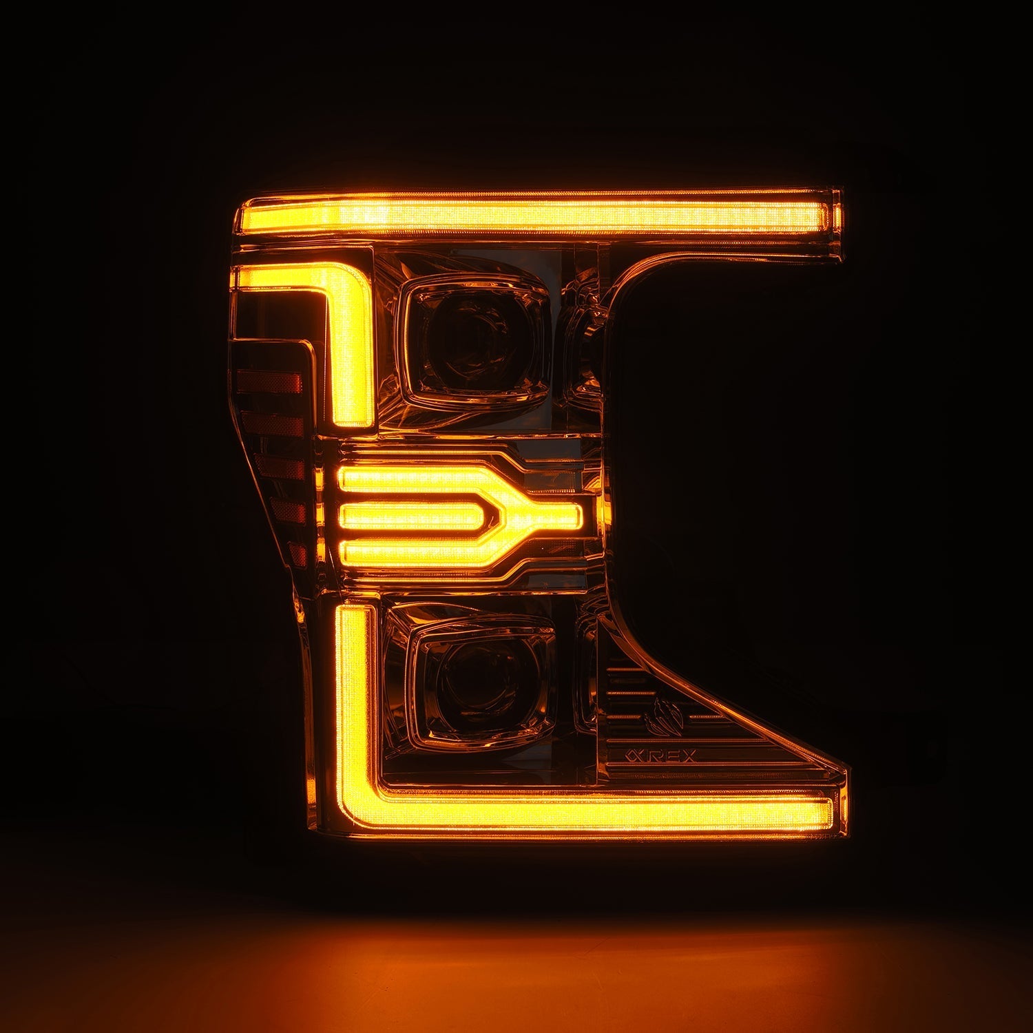 Alpha Rex 20-22 Ford Super Duty LUXX-Series LED Projector Headlights Chrome